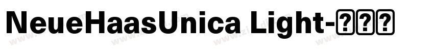 NeueHaasUnica Light字体转换